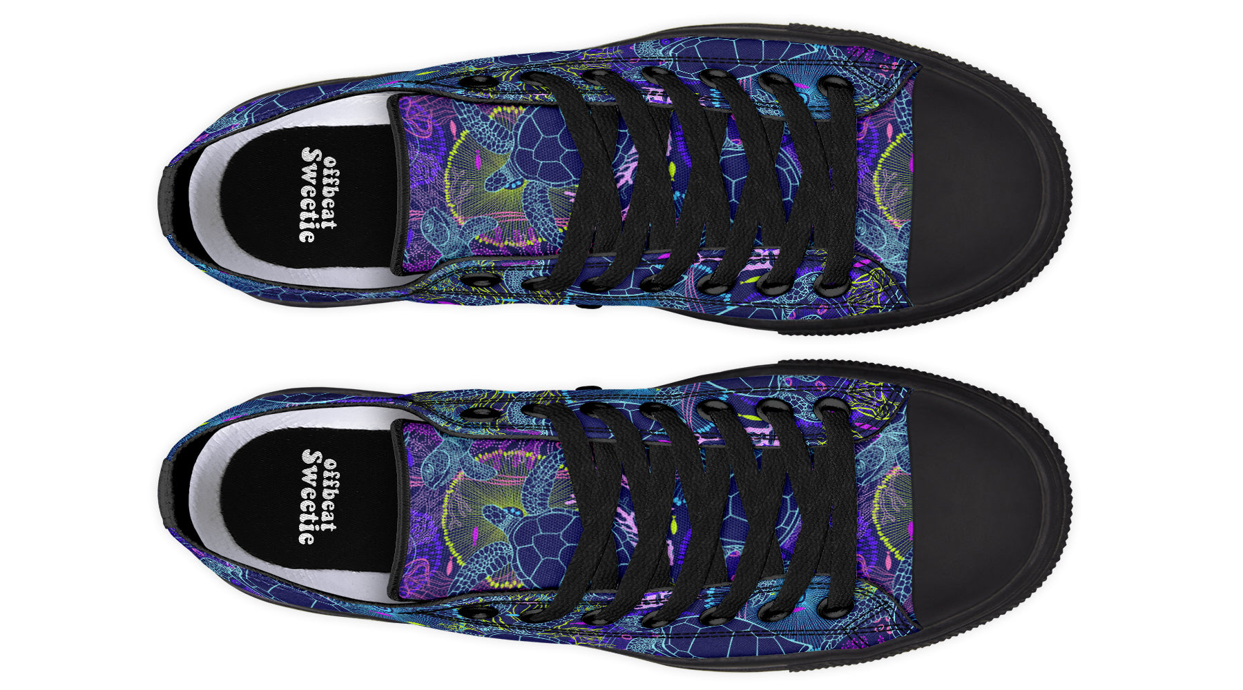 Sea Turtles Low Tops (Wide)