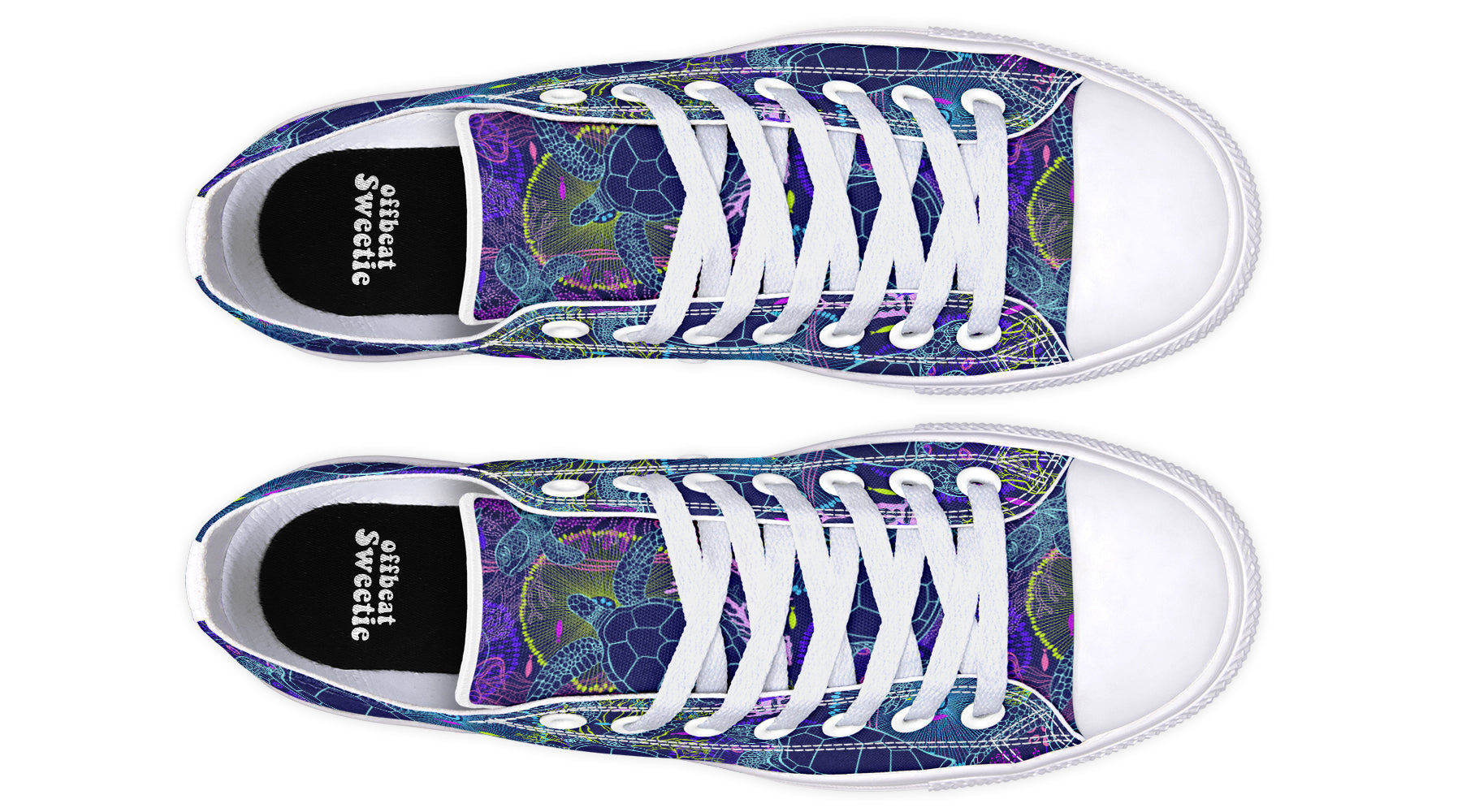 Sea Turtles Low Tops - Offbeat Sweetie