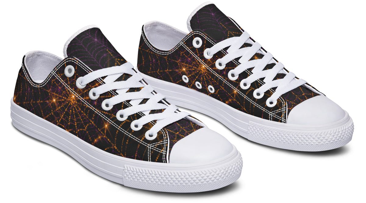 Spiderweb Low Tops - Offbeat Sweetie