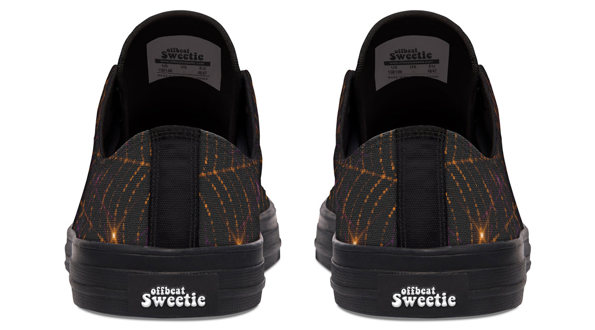Spiderweb Low Tops - Offbeat Sweetie