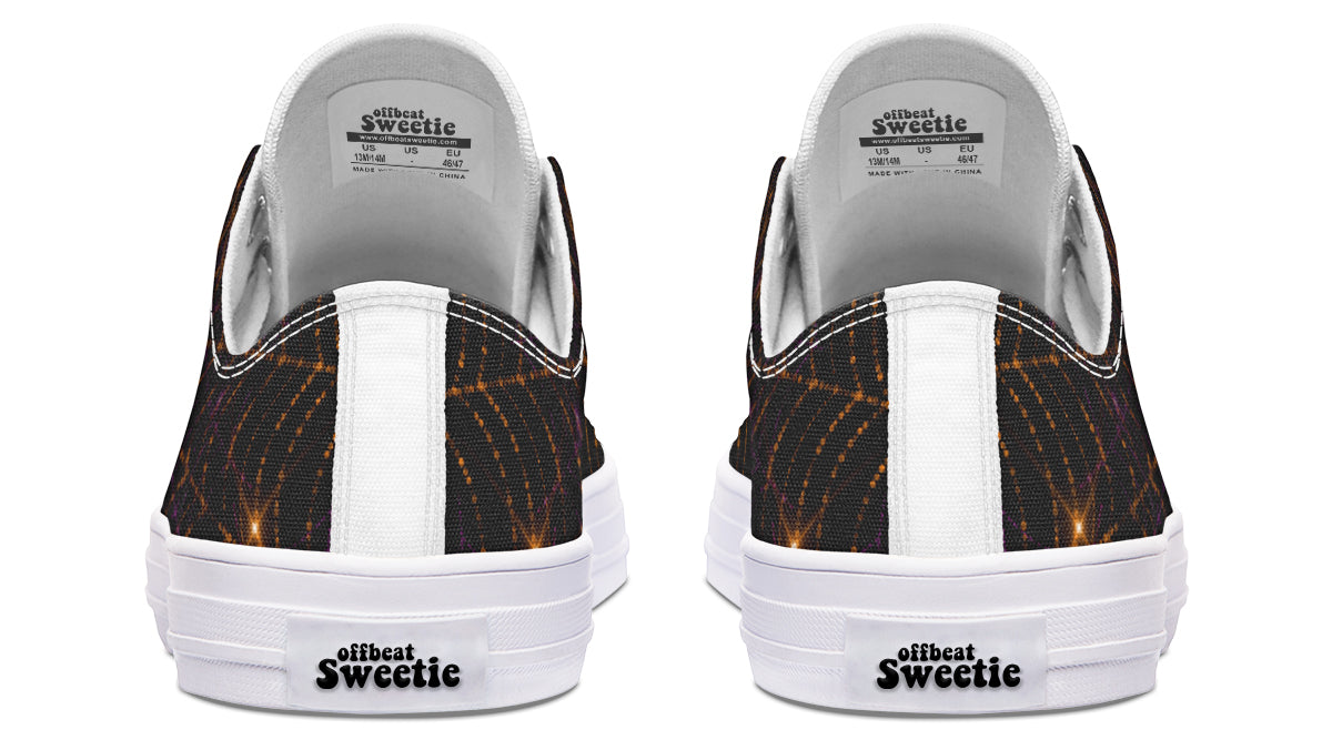 Spiderweb Low Tops - Offbeat Sweetie