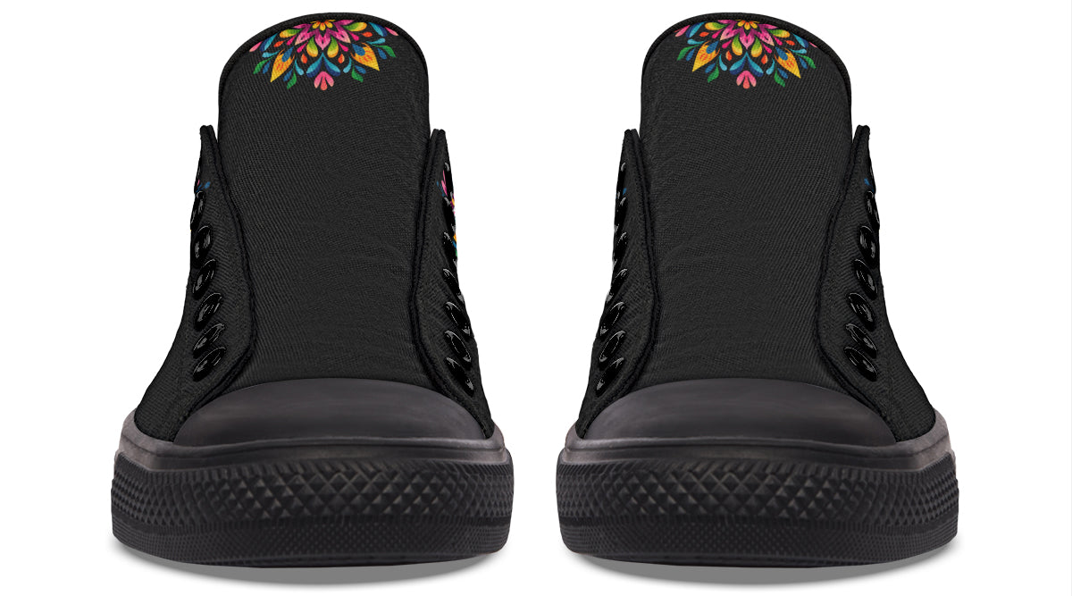 Sugar Skull Low Tops (Wide)