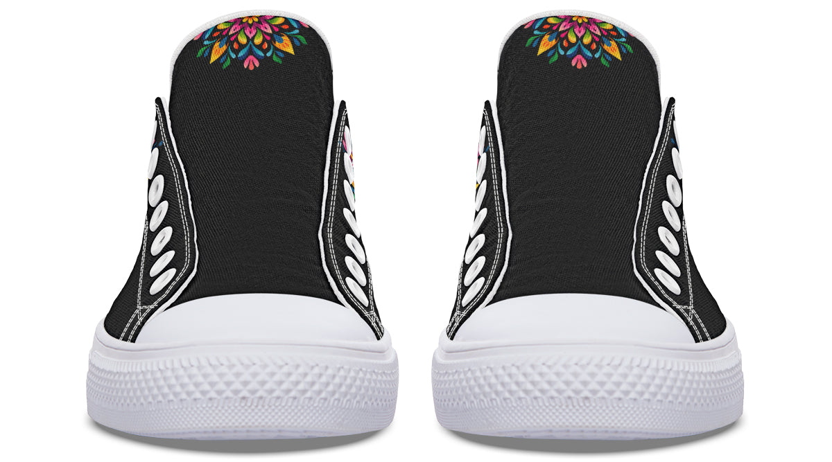 Sugar Skull Low Tops (Wide)