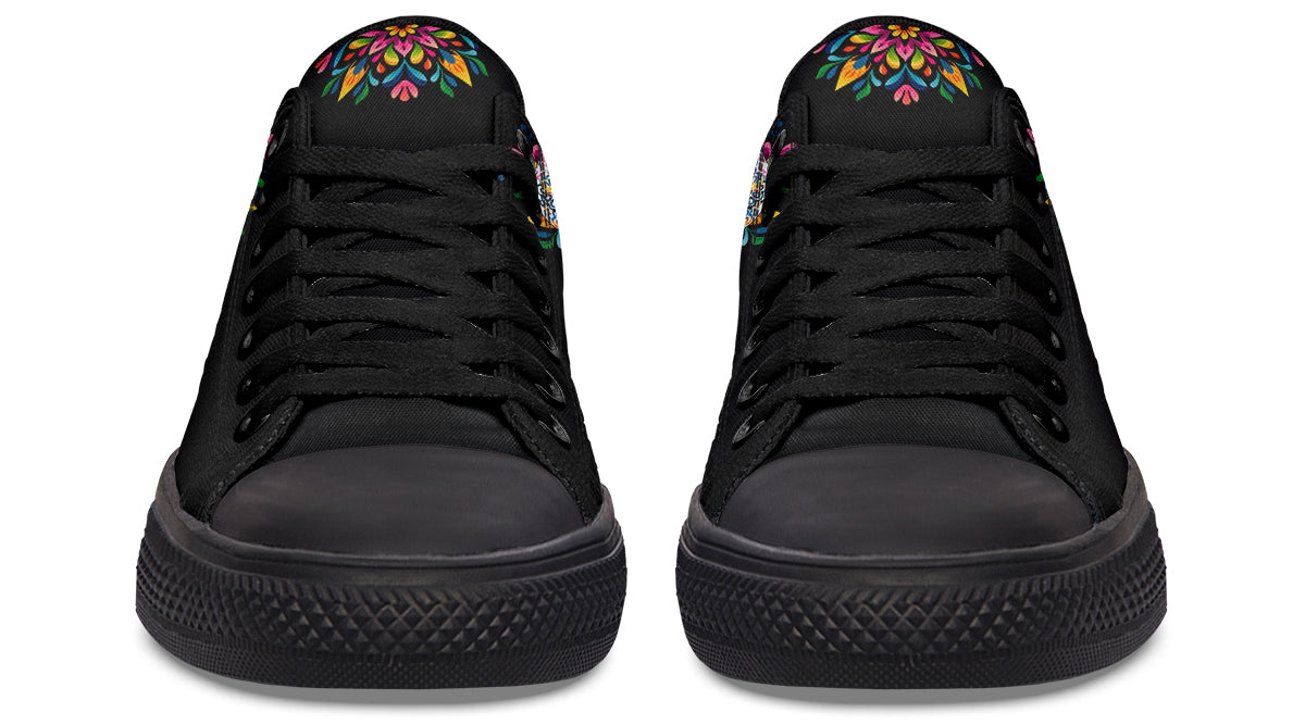 Sugar Skull Low Tops - Offbeat Sweetie