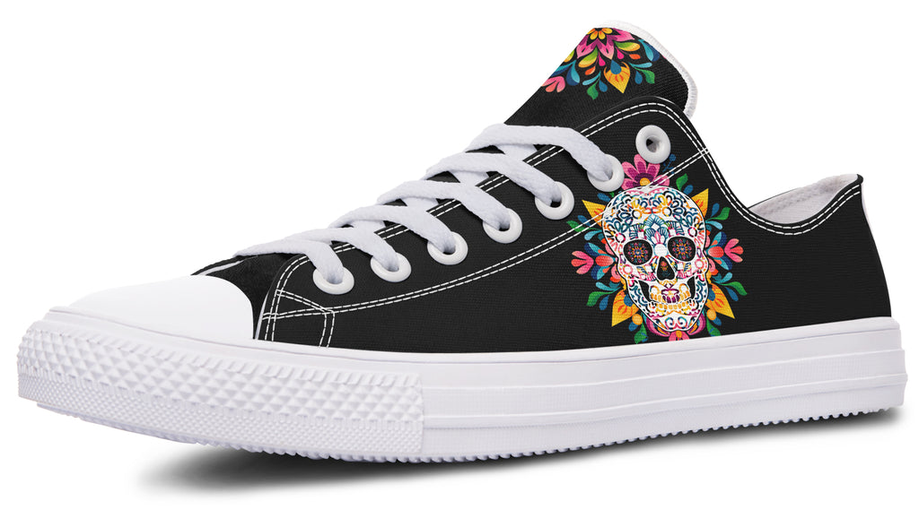 Sugar Skull Low Tops - Offbeat Sweetie