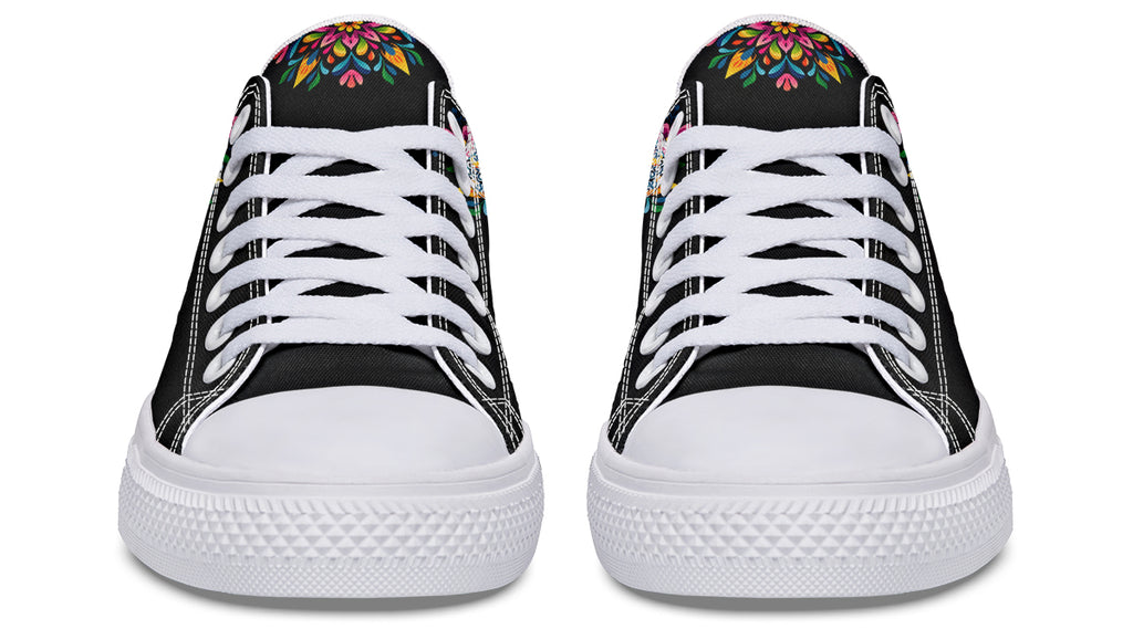 Sugar Skull Low Tops - Offbeat Sweetie