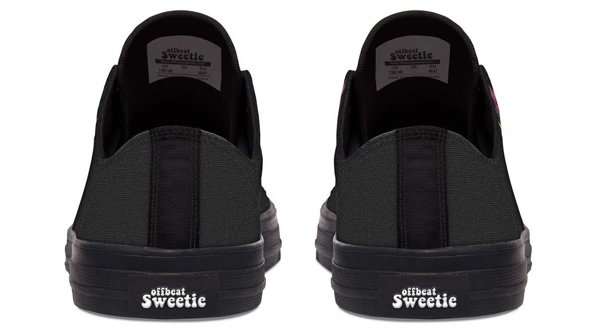 Sugar Skull Low Tops - Offbeat Sweetie