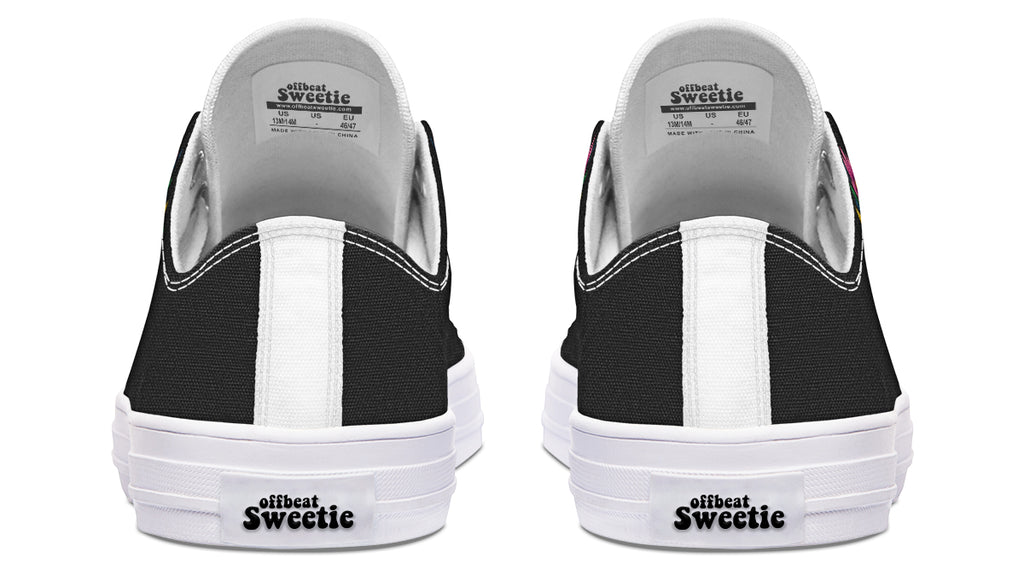 Sugar Skull Low Tops - Offbeat Sweetie