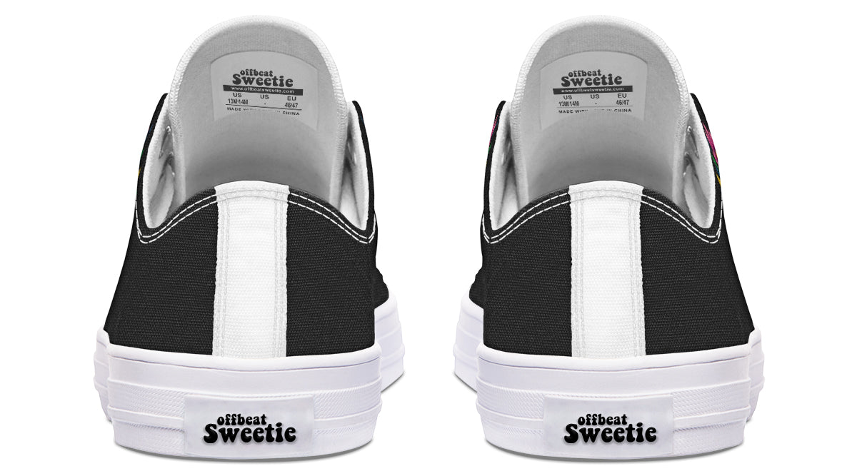 Sugar Skull Low Tops - Offbeat Sweetie