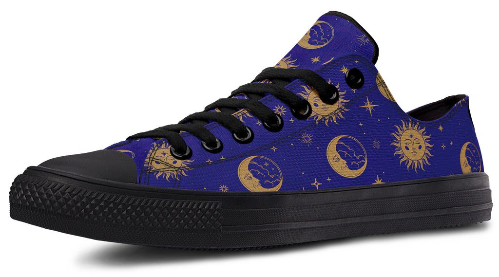 Sun Moon And Stars Low Tops (Wide)