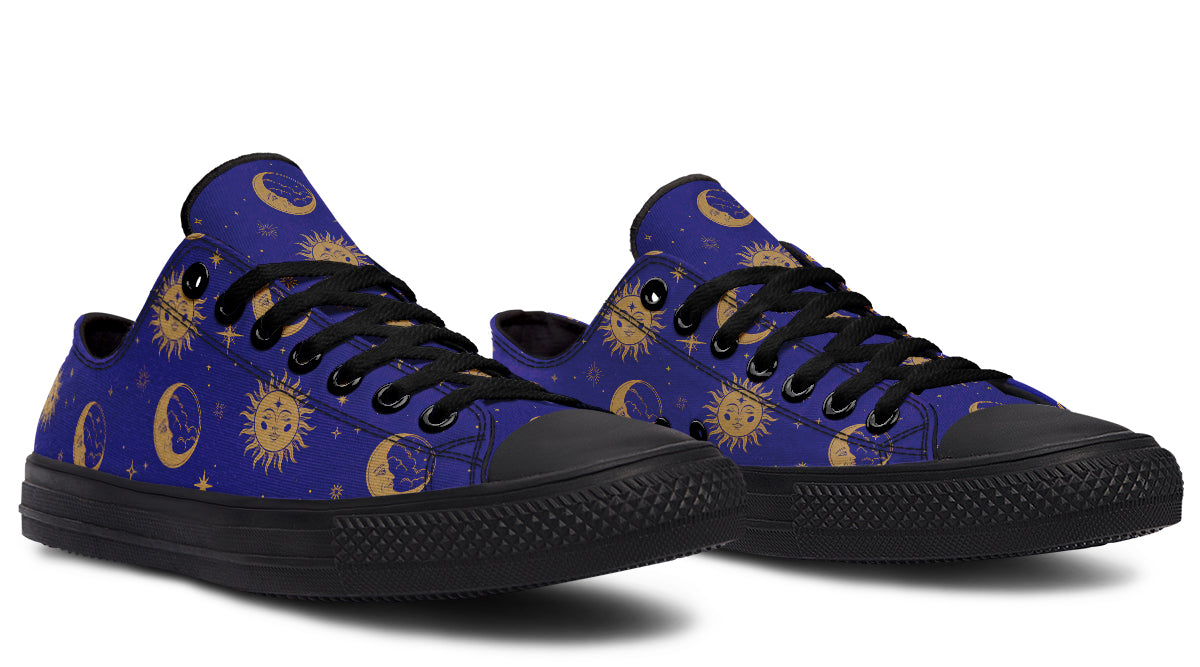 Sun Moon And Stars Low Tops (Wide)