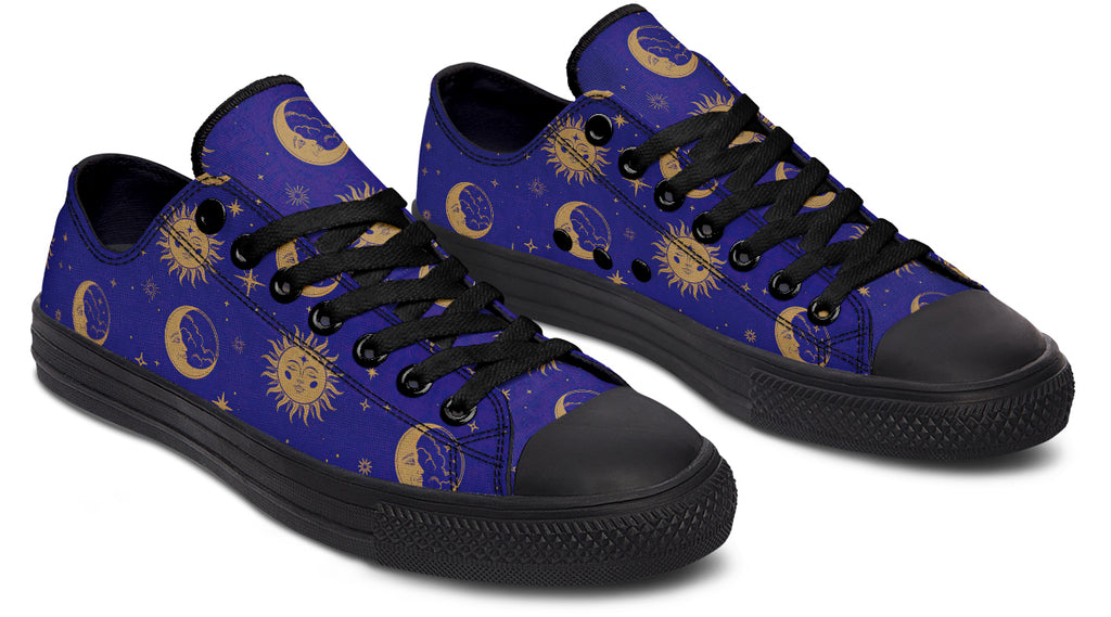 Sun Moon And Stars Low Tops (Wide)