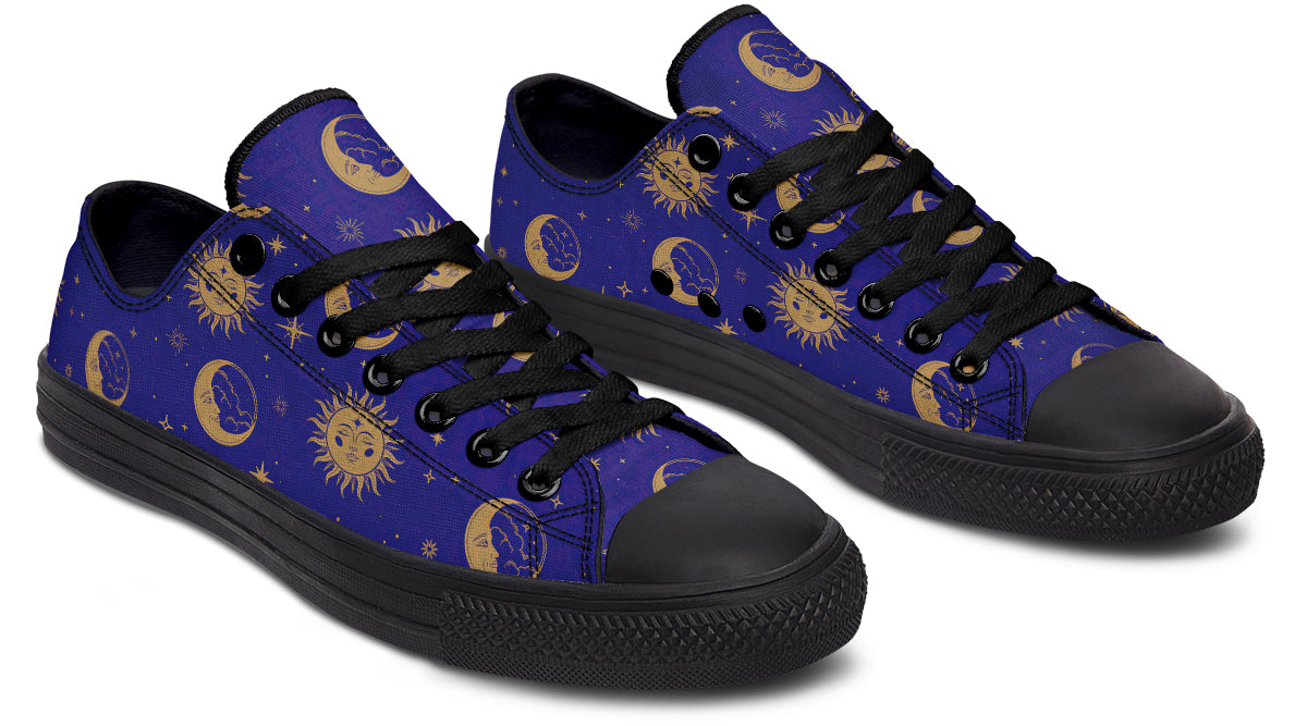Sun Moon And Stars Low Tops (Wide)