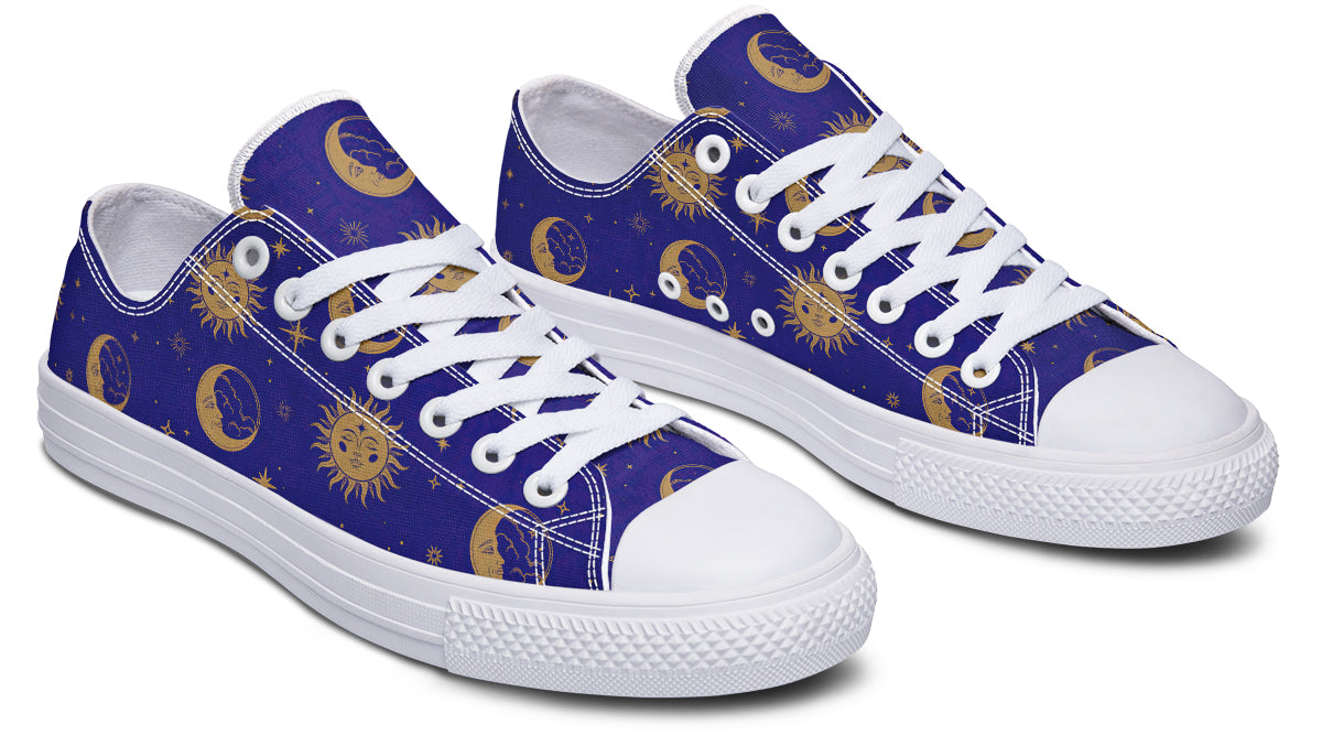 Sun Moon And Stars Low Tops (Wide)