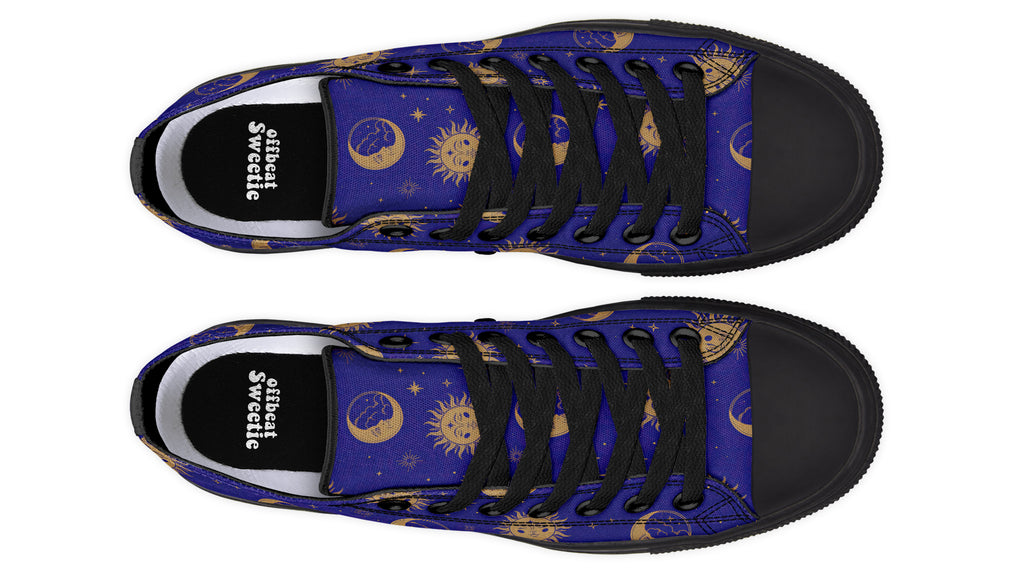 Sun Moon And Stars Low Tops (Wide)