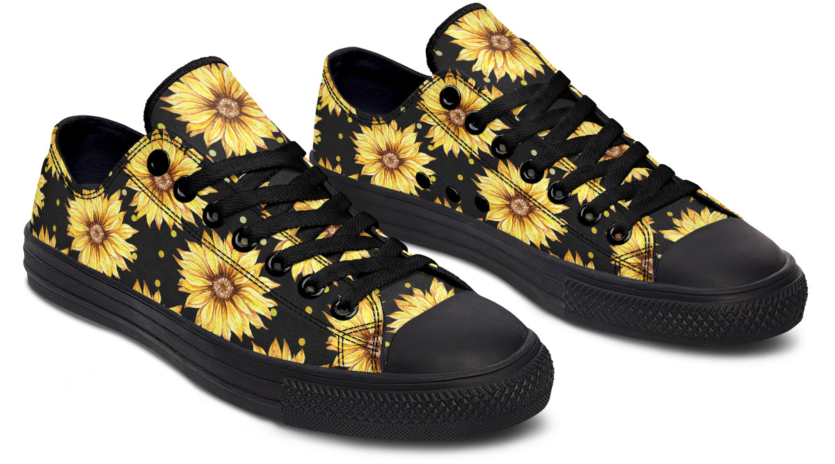 Sunflowers Low Tops - Offbeat Sweetie