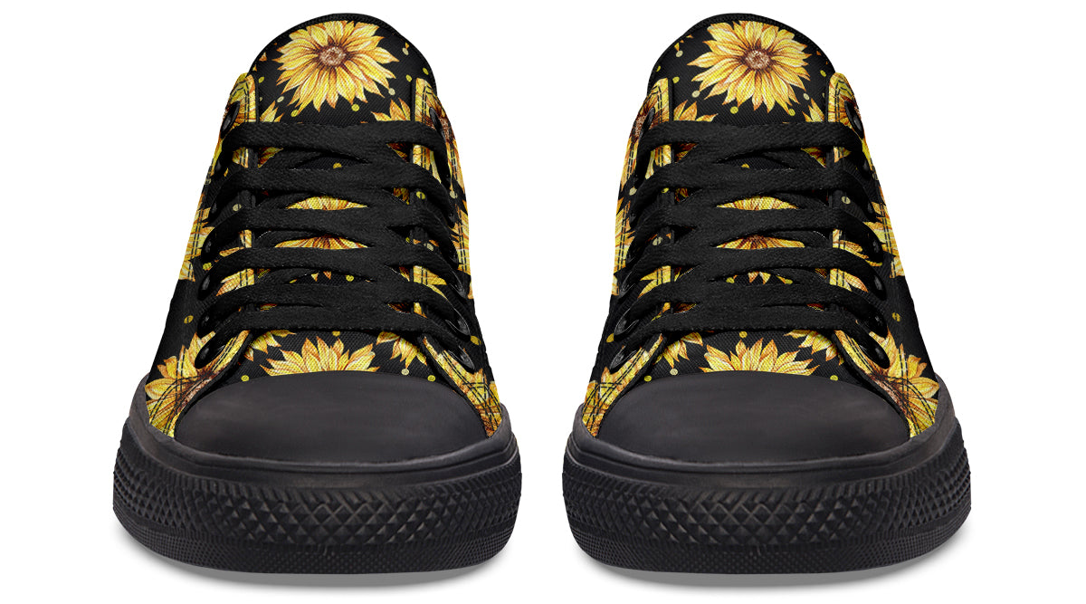 Sunflowers Low Tops - Offbeat Sweetie