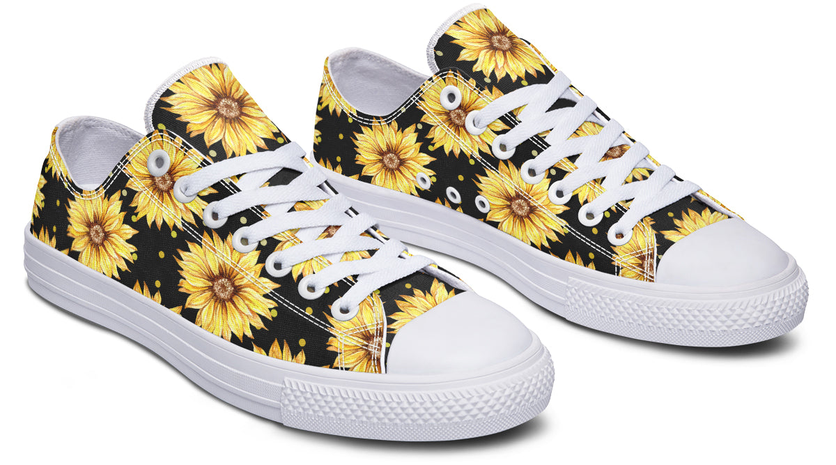 Sunflowers Low Tops - Offbeat Sweetie