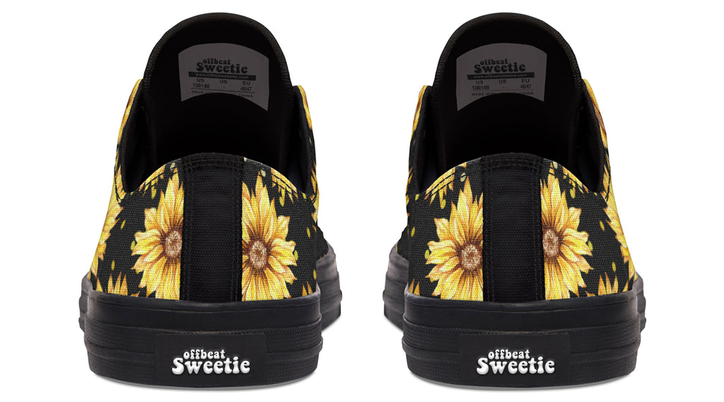 Sunflowers Low Tops - Offbeat Sweetie