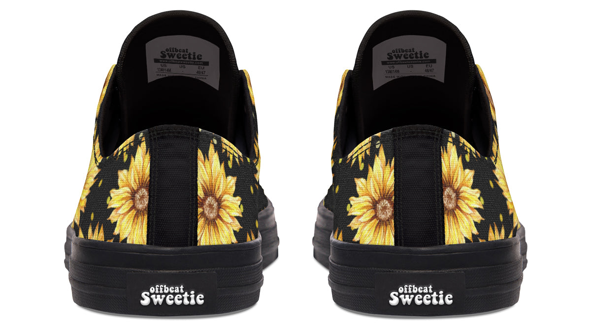 Sunflowers Low Tops - Offbeat Sweetie