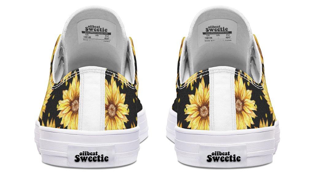 Sunflowers Low Tops - Offbeat Sweetie