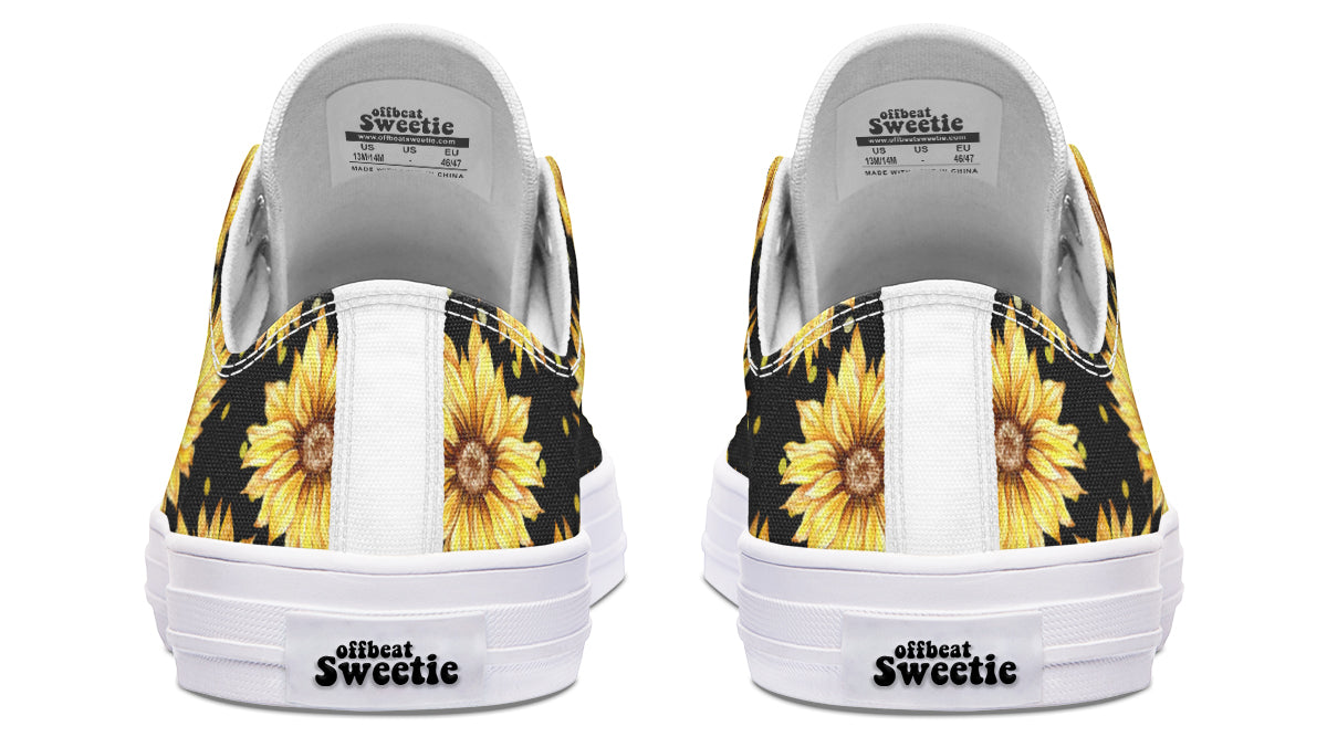 Sunflowers Low Tops - Offbeat Sweetie