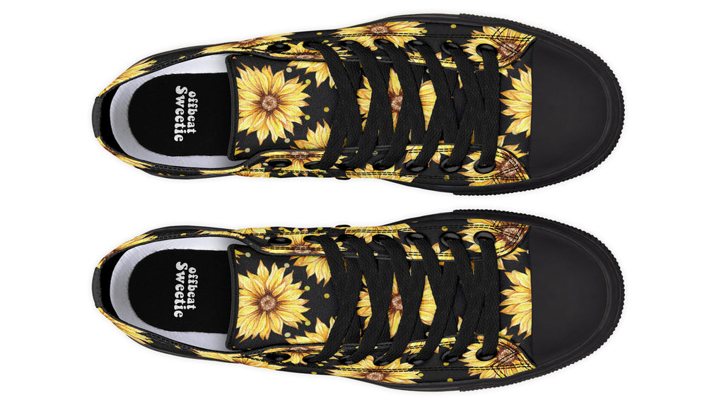 Sunflowers Low Tops - Offbeat Sweetie