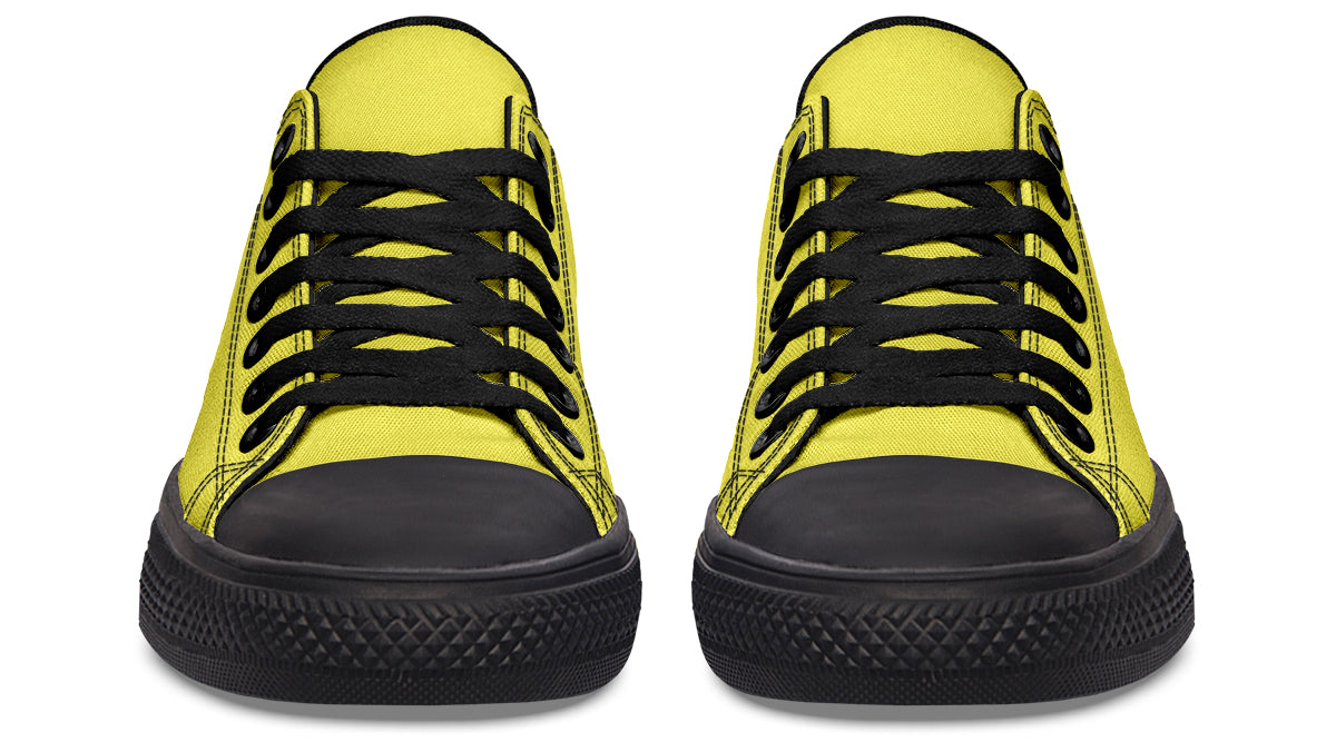 Sunny Yellow Low Tops - Offbeat Sweetie