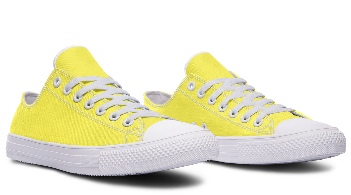 Sunny Yellow Low Tops - Offbeat Sweetie