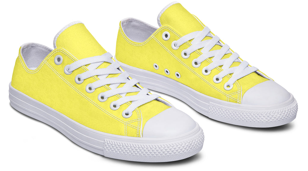 Sunny Yellow Low Tops - Offbeat Sweetie