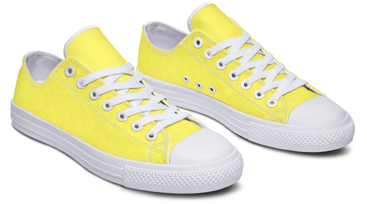 Sunny Yellow Low Tops - Offbeat Sweetie