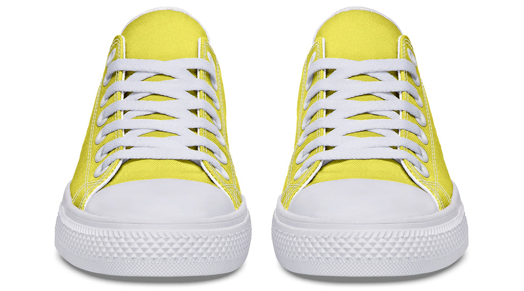Sunny Yellow Low Tops - Offbeat Sweetie