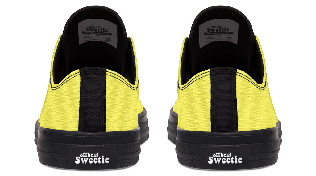 Sunny Yellow Low Tops - Offbeat Sweetie