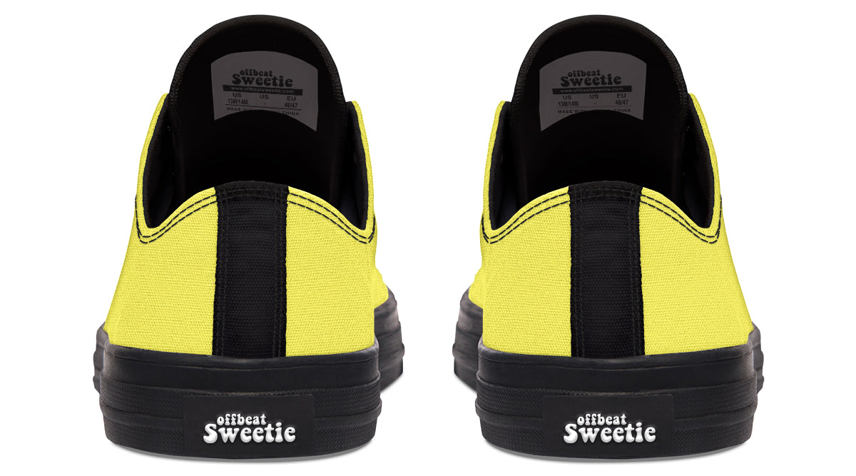 Sunny Yellow Low Tops - Offbeat Sweetie