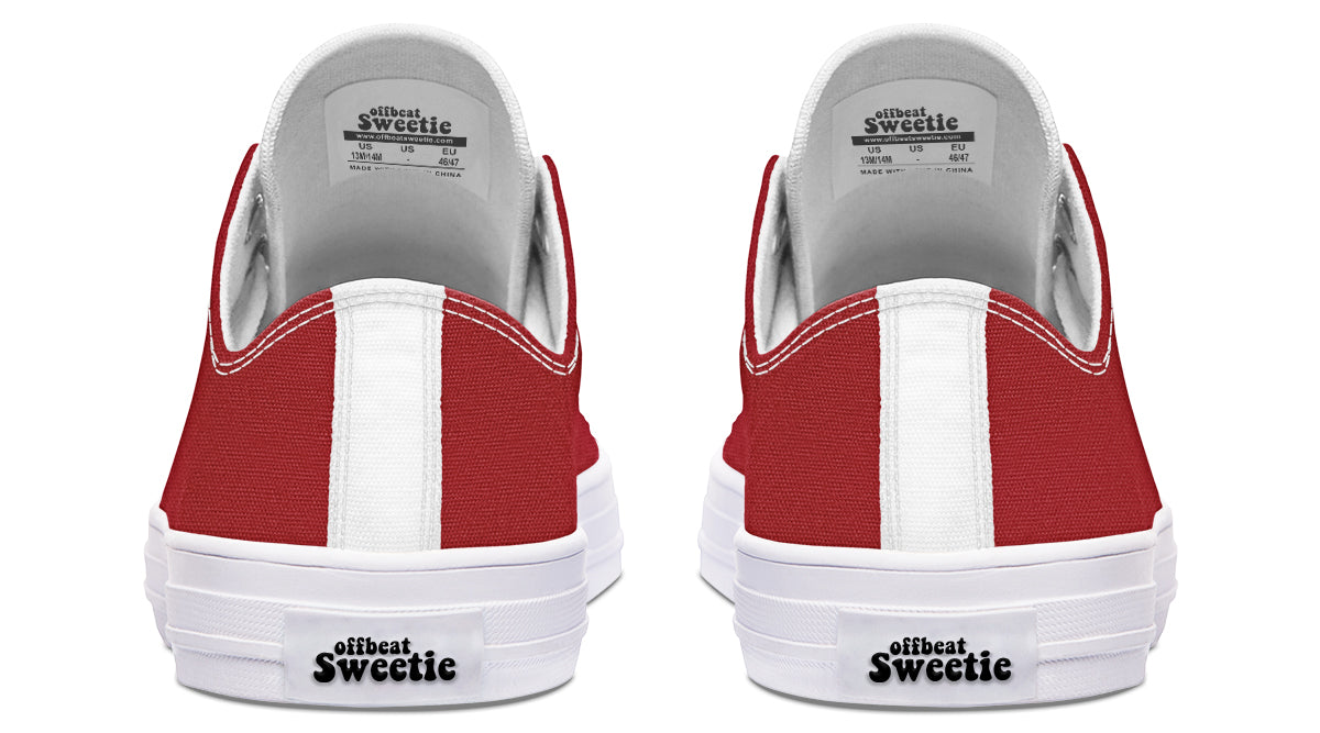 Toffee Apple Low Tops - Offbeat Sweetie
