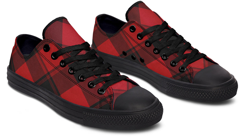 Toffee Apple Plaid Low Tops