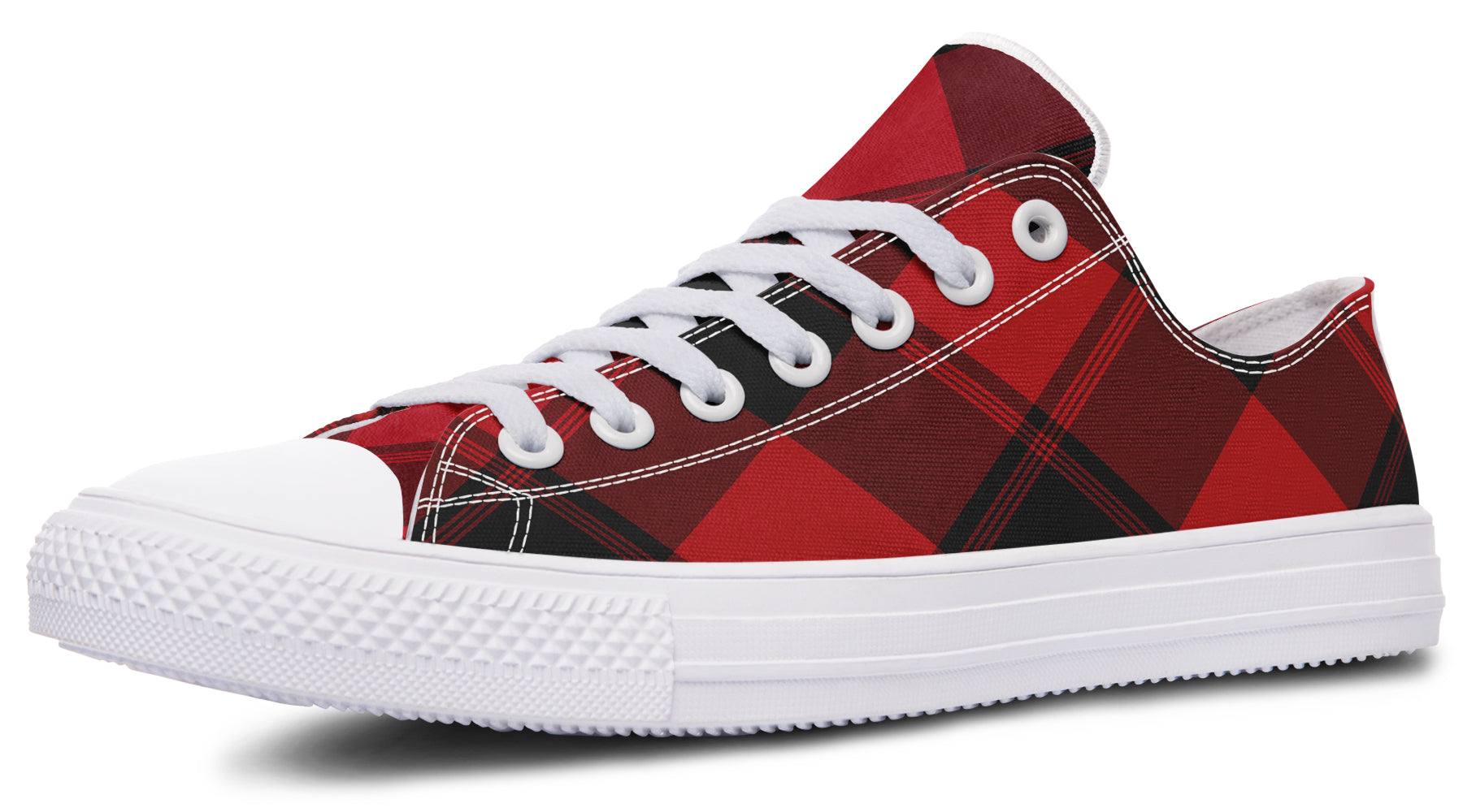 Toffee Apple Plaid Low Tops