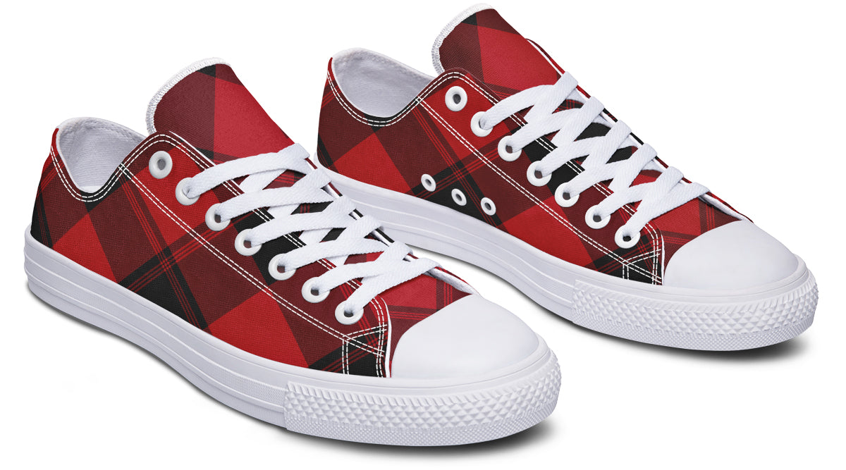 Toffee Apple Plaid Low Tops