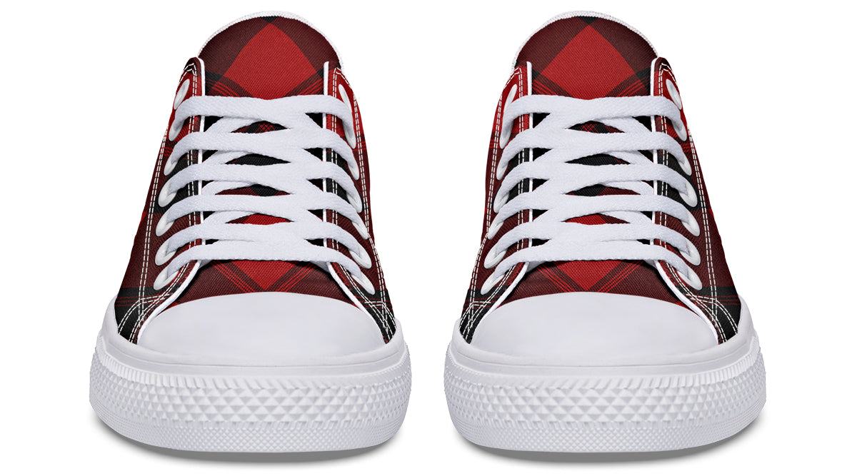 Toffee Apple Plaid Low Tops
