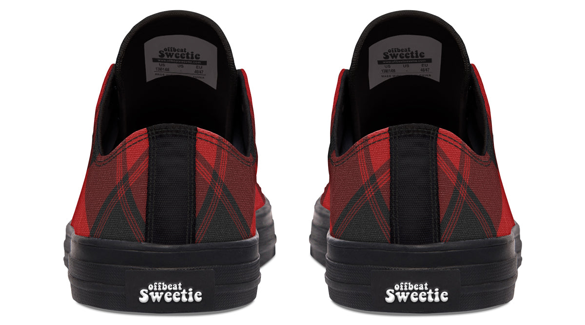 Toffee Apple Plaid Low Tops