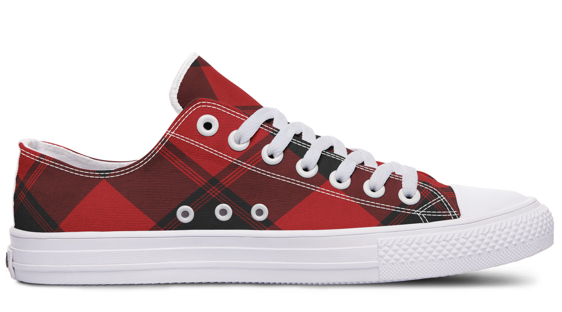 Toffee Apple Plaid Low Tops