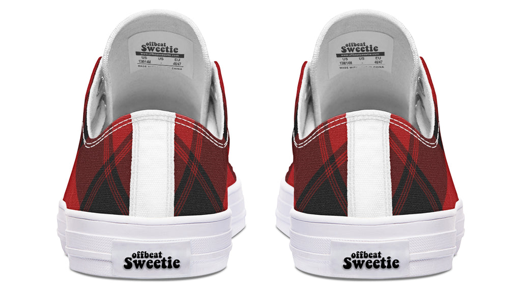 Toffee Apple Plaid Low Tops