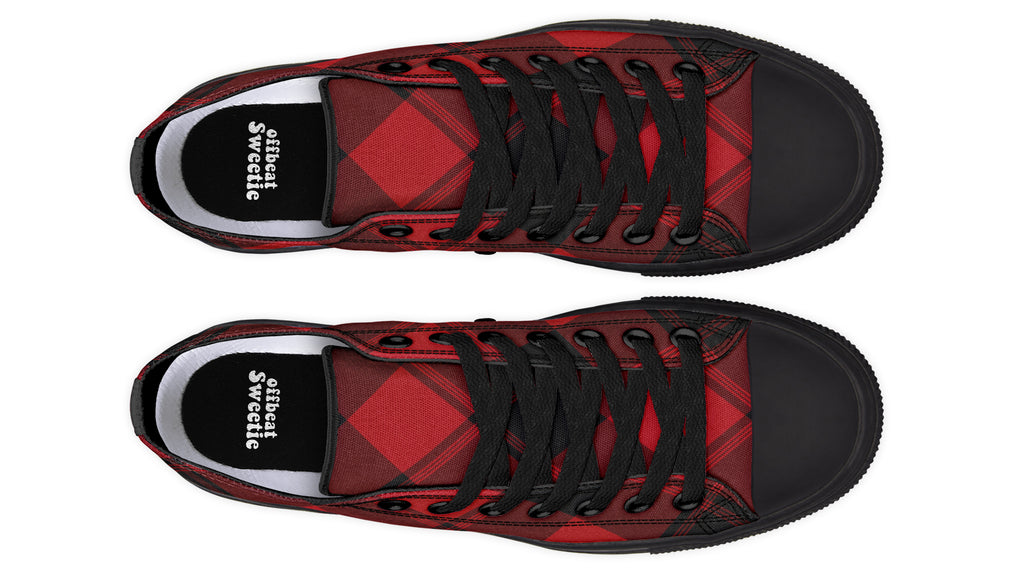 Toffee Apple Plaid Low Tops