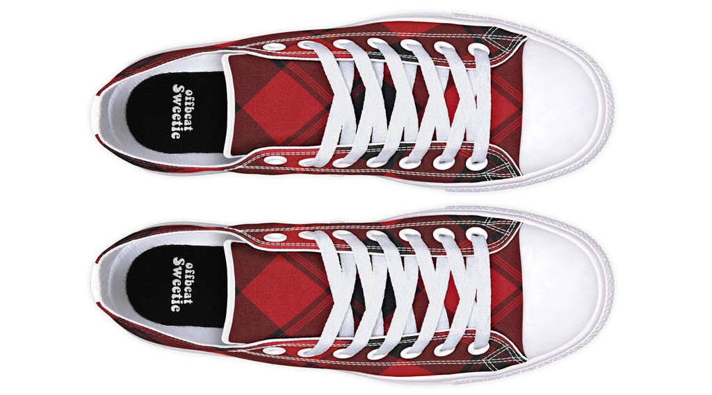 Toffee Apple Plaid Low Tops