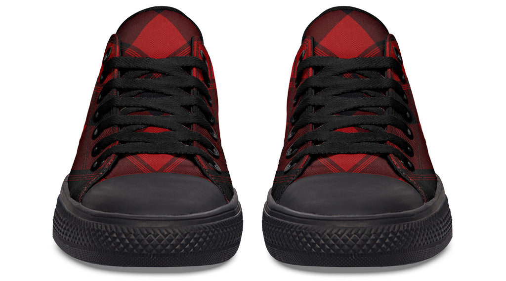 Toffee Apple Plaid Low Tops (Wide)