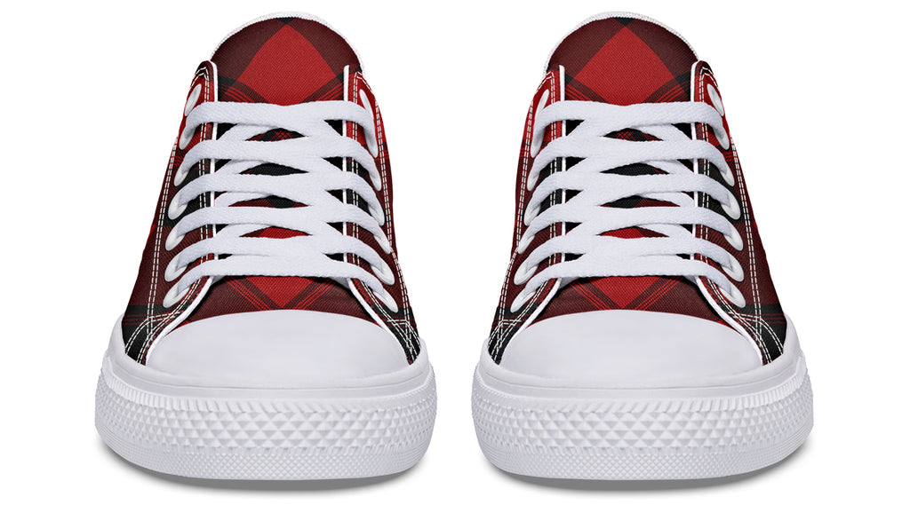 Toffee Apple Plaid Low Tops (Wide)