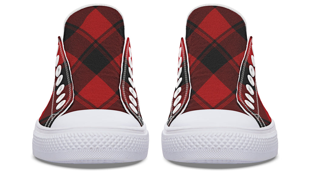 Toffee Apple Plaid Low Tops (Wide)