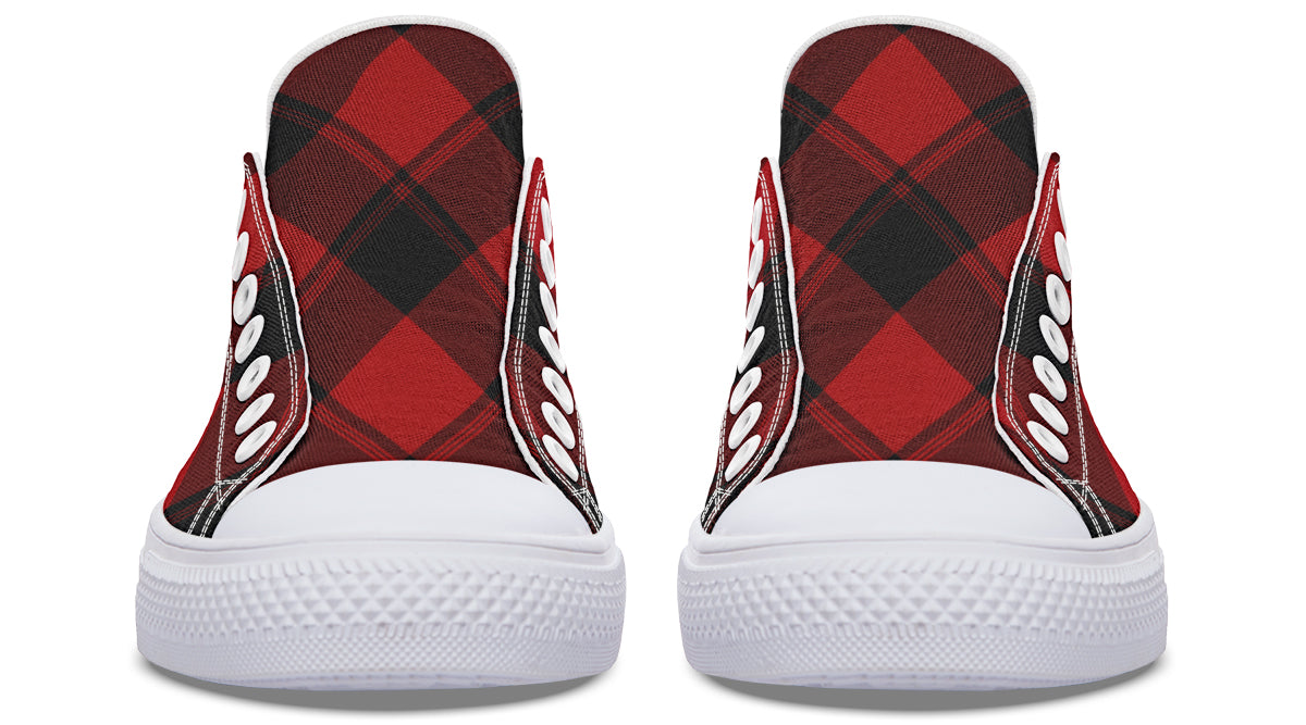Toffee Apple Plaid Low Tops (Wide)
