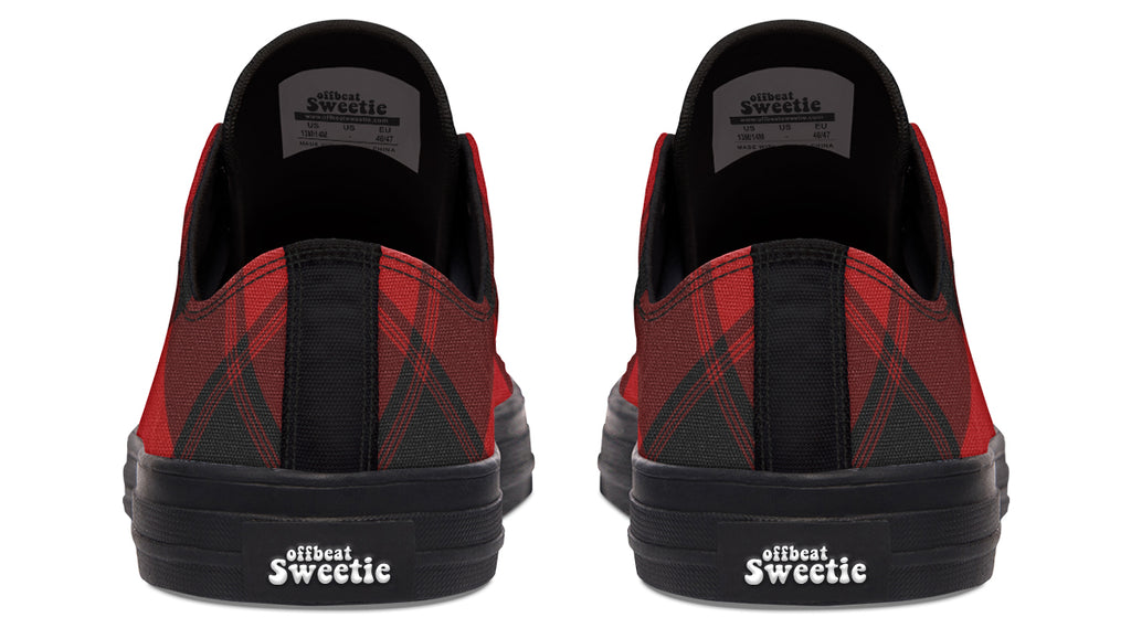 Toffee Apple Plaid Low Tops (Wide)