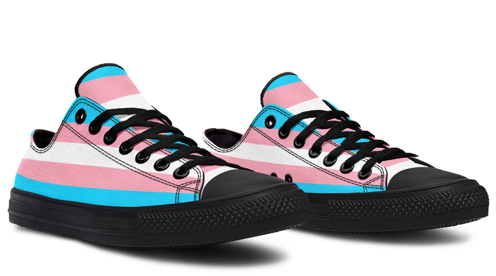 Trans Flag Low Tops - Offbeat Sweetie